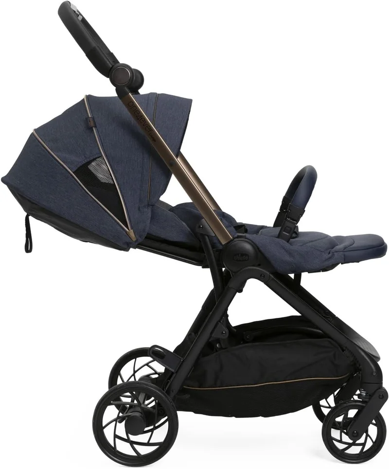 Chicco Chicco One4ever Lounge Stroller 0m-4y (0-22kg), Denim Shine